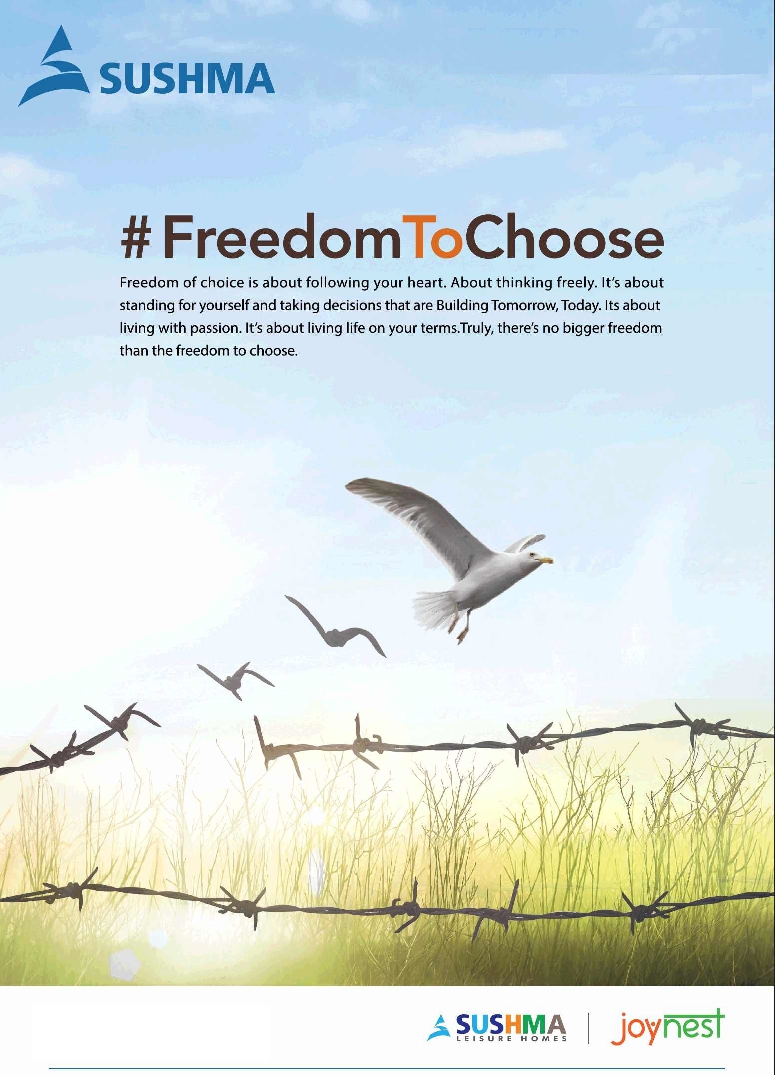 Freedom to choose at Sushma Joynest MOH 1 in Chandigarh Update